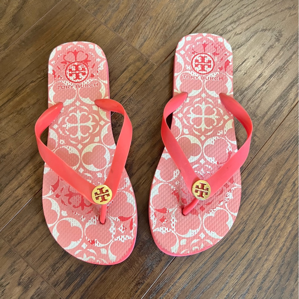 Tory Burch Pink Flip Flop Sandals